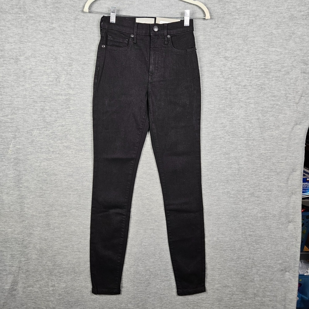 EVERLANE Women's Black Authentic Stretch High-Rise Skinny Jeans Size 25 NEW